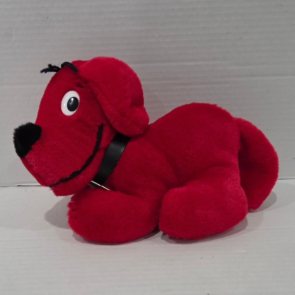 Vintage 1990 Dakin Clifford the Big Red Dog Plush Stuffed Animal Toy Red 9 Inch
